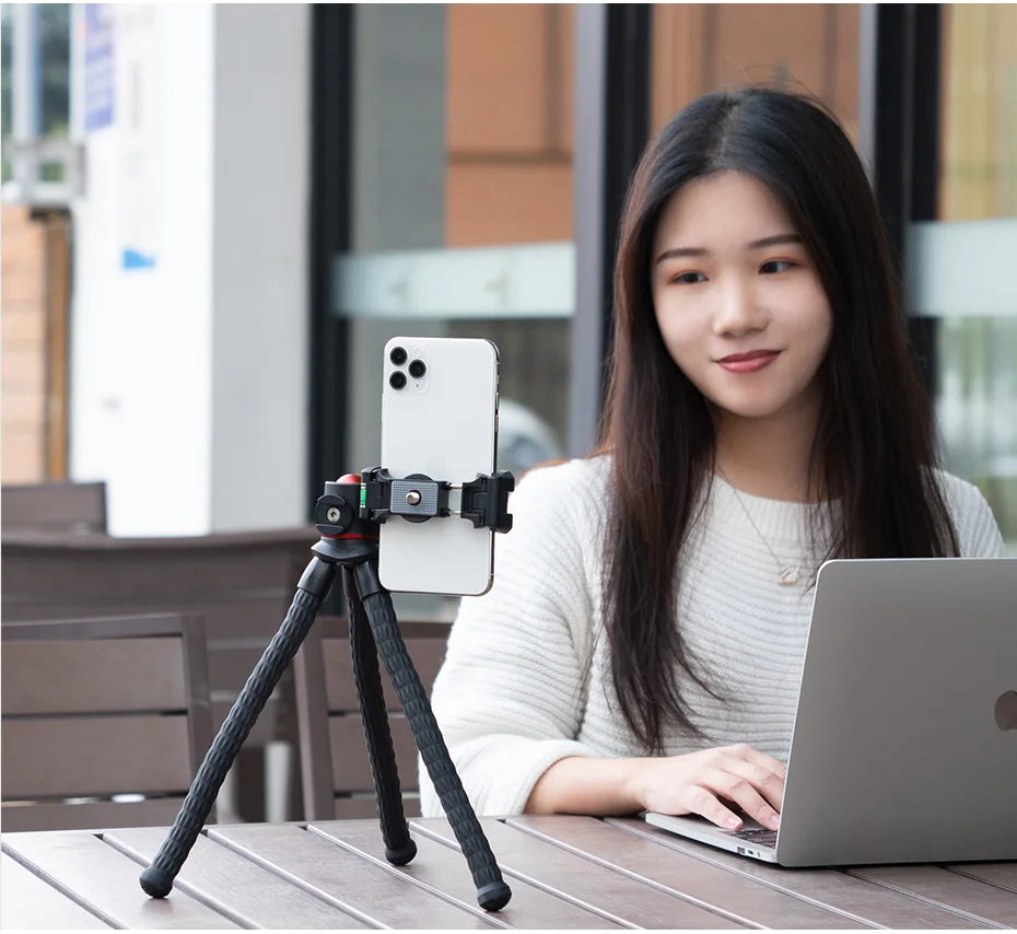 VIJIM Ulanzi MT-33 Flexible Octopus Tripod for Phone Camera DSLR 2in1 Design Tripod With Phone Holder Side Cold Shoe 1/4'' Screw