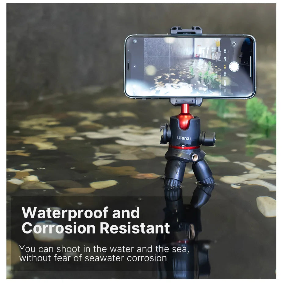 VIJIM Ulanzi MT-33 Flexible Octopus Tripod for Phone Camera DSLR 2in1 Design Tripod With Phone Holder Side Cold Shoe 1/4'' Screw