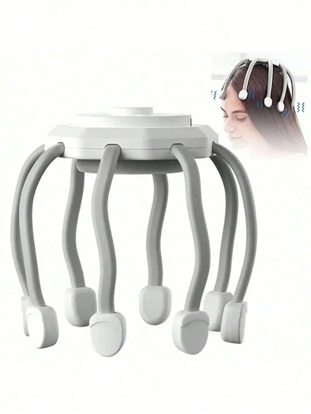 Ultra Scalp Massager, Head Massager Stress Release Massager with 8-Frequency Vibrating Contacts, 3 Modes 360 Degree Portable Ult