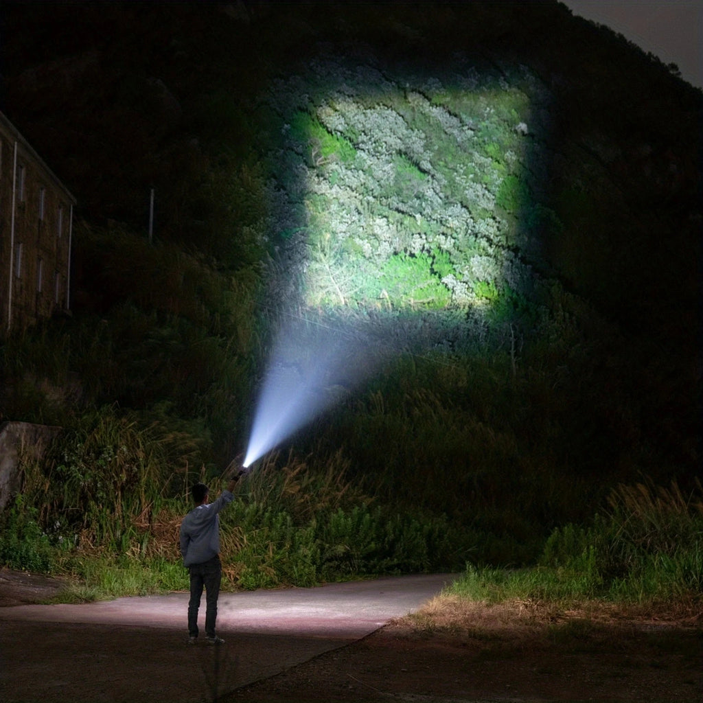 5000Lumen P90 LED Zoom Powerful Flashlight USB Rechargeable High Power Outdoor Patrol Camping Hunting Hiking Strong light Torch