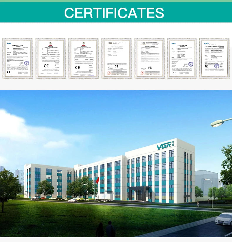 VGR V-390 mini single blade cordless beard trimmer razor rechargeable foil electric face body shaver for men Convenient razor