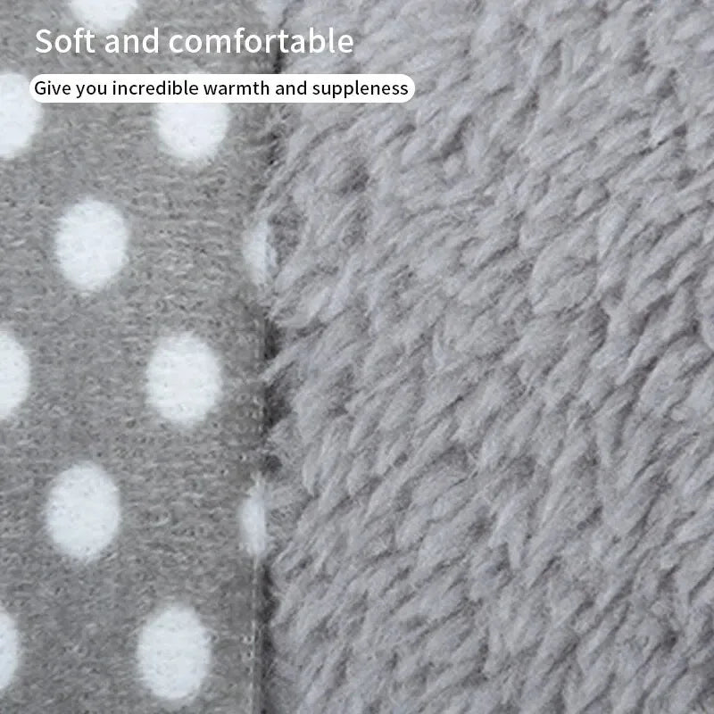 Dot Pattern Electric Hot Water Bag 500W 220V Rechargeable Winter Hand Warmer Double Insert for Cold Weather Comfort