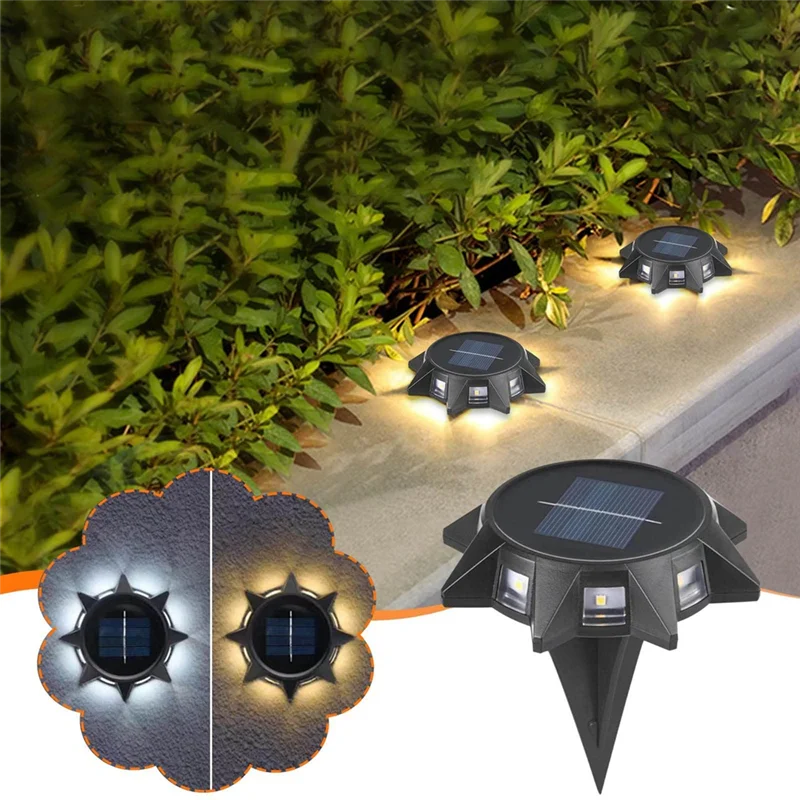 2PCS Exquisite Outdoor Underground Lamp With Automatic Lighting- Multipurpose In-Ground Solar Light - Solar Ground Light Durable