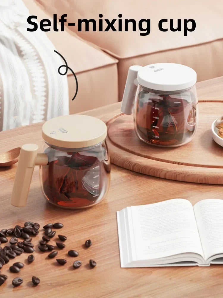 400ML Electric Self Stirring Coffee Cup Rechargeable Self Mixing Juice Coffee Cup Home Office Gyms Protein Powder Mixing Cups