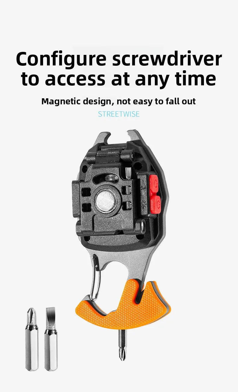 5 in1 Multifunctional Mini COB LED KeyChain Light： USB, Magnet, Opener, Screwdriver