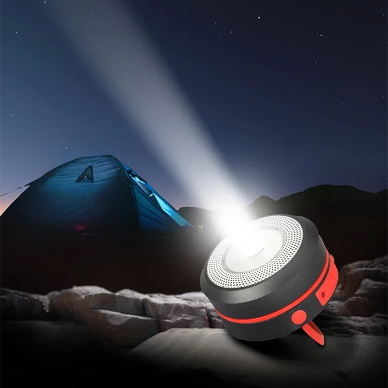 Solar Rechargable Camping Light Foldable Portable Lantern Power Bank Waterproof Flashlight Solar Lamp Camping Outdoor ﻿Lamp