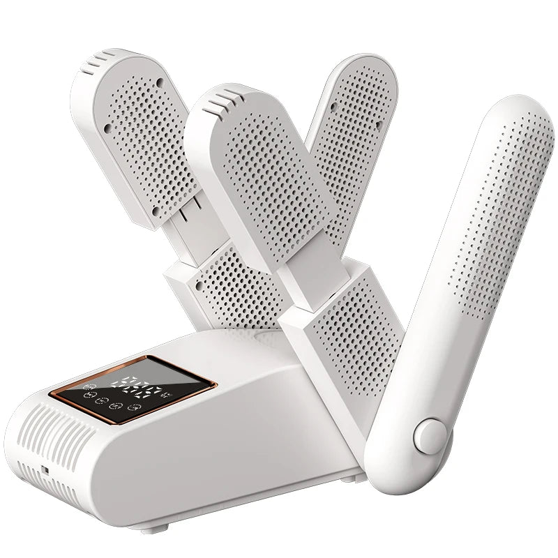 Shoe Dryer Portable Electric Shoe and Boot Dryer 180° Folding Design Smart Display for Shoes Gloves Hats Socks Ski Boots