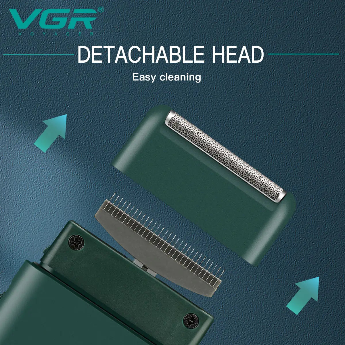 VGR V-390 mini single blade cordless beard trimmer razor rechargeable foil electric face body shaver for men Convenient razor
