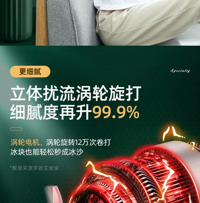 New Royalty Line Roya Mason Cup Juicer Electric Portable Stirring Crushed Smoothies Juicer New Product