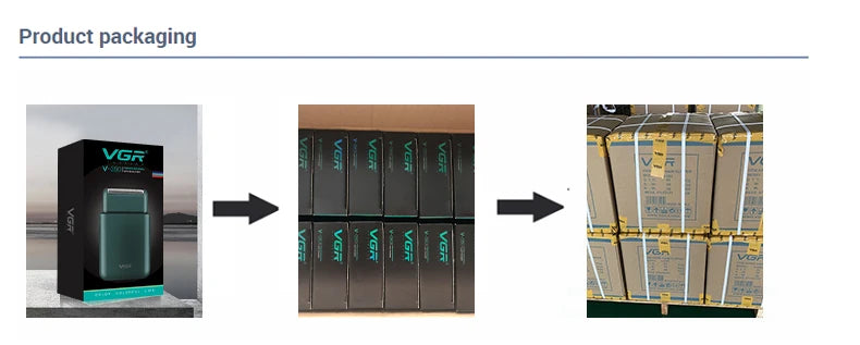 VGR V-390 mini single blade cordless beard trimmer razor rechargeable foil electric face body shaver for men Convenient razor