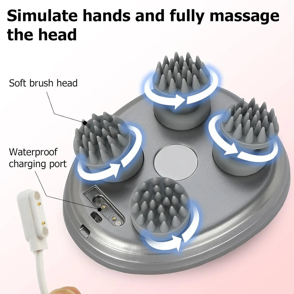 Electric Scalp Massager Handheld Portable  Scalp Massager Head Scratcher for Full Body Massage Deep Clean and Stress Relax.