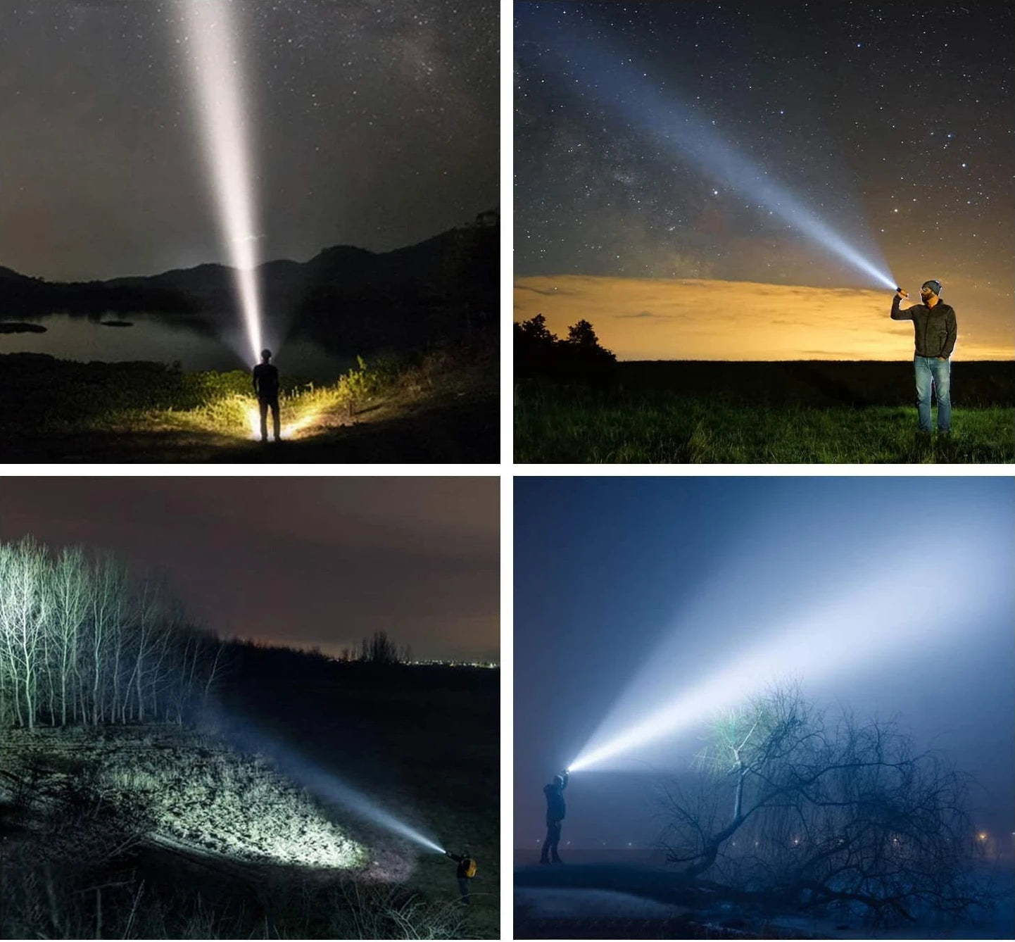5000Lumen P90 LED Zoom Powerful Flashlight USB Rechargeable High Power Outdoor Patrol Camping Hunting Hiking Strong light Torch