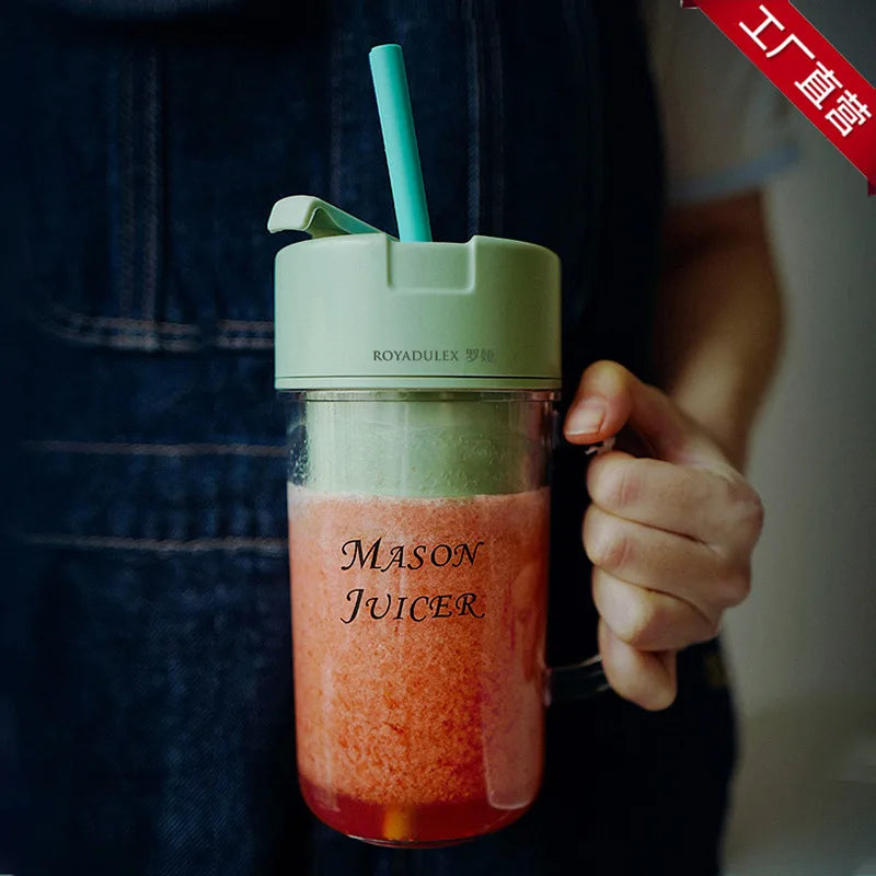 New Royalty Line Roya Mason Cup Juicer Electric Portable Stirring Crushed Smoothies Juicer New Product