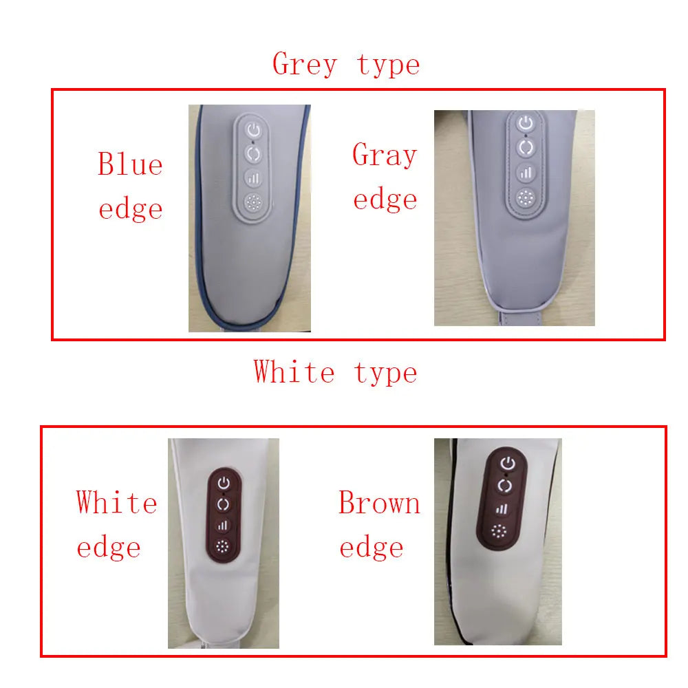 Electric Neck And Back Massager Wireless Neck And Shoulder Kneading Massage Pillow Trapezius Neck Cervical Back Massage Shawl