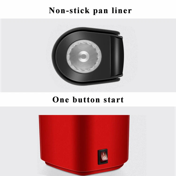 Popcorn Machine High Popping Rate Fully Automatic Popcorn Machine Electric Air Popper Mini Popcorn Machine for Home Kitchen