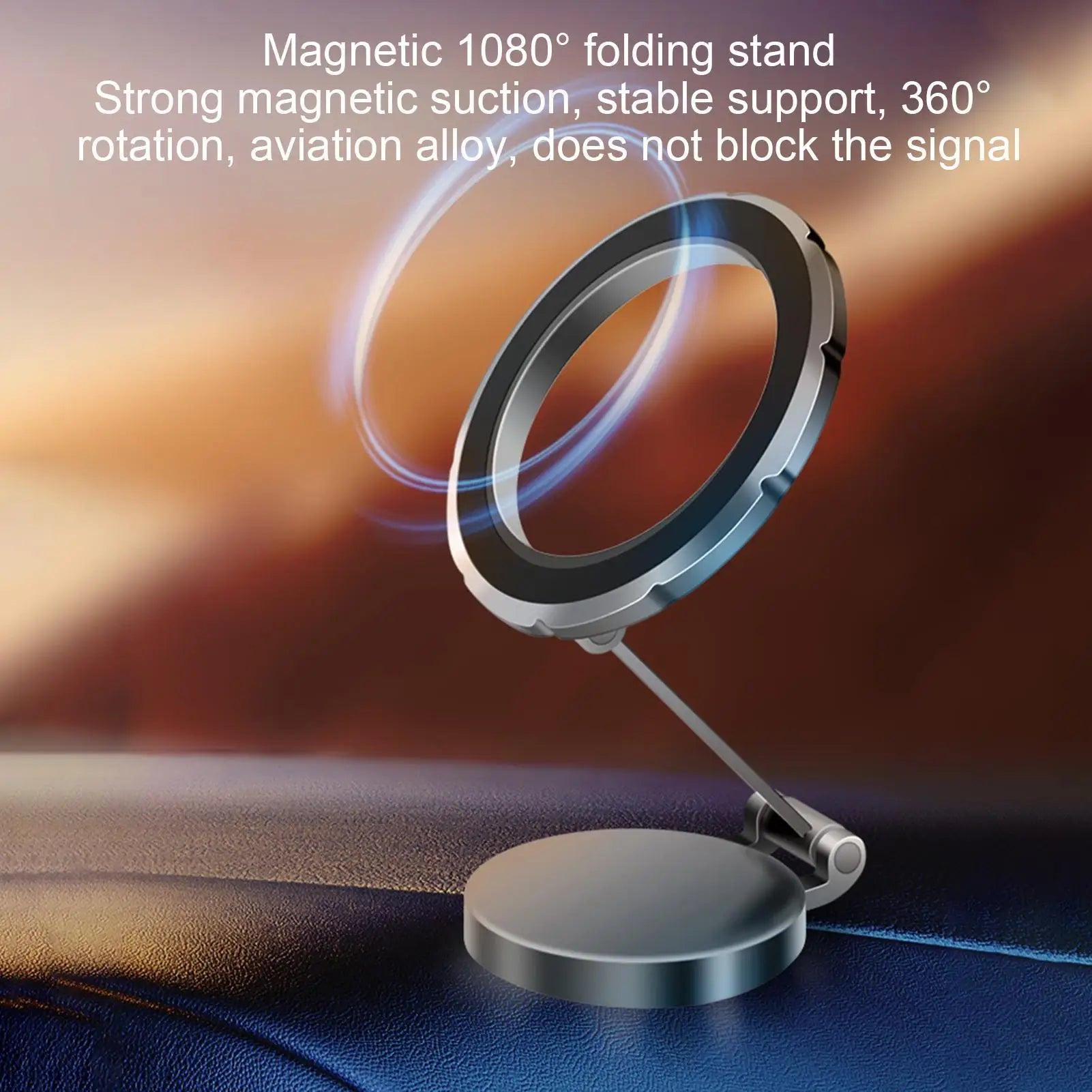 Magnetic Phone Mount 360 Rotation Magnetic Phone Mount Vehicle Navigation Holder For Car Truck SUV RV Vehicle Daily Commuting