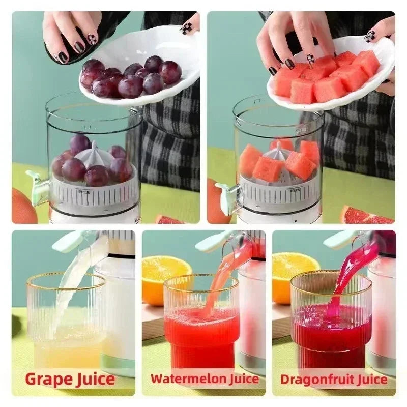 HOMEFISH Electric Juicer Juice Cup Citrus Orange Squeezer USB Charging Fruit Juicer Blender Fresh Separator Press Machine