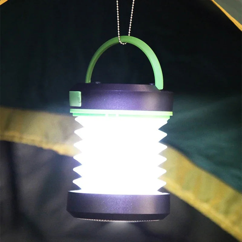Solar Rechargable Camping Light Foldable Portable Lantern Power Bank Waterproof Flashlight Solar Lamp Camping Outdoor ﻿Lamp