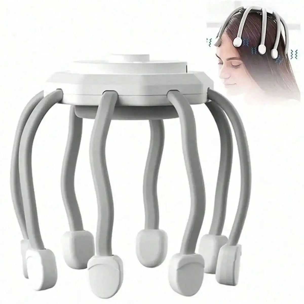 Ultra Scalp Massager, Head Massager Stress Release Massager with 8-Frequency Vibrating Contacts, 3 Modes 360 Degree Portable Ult