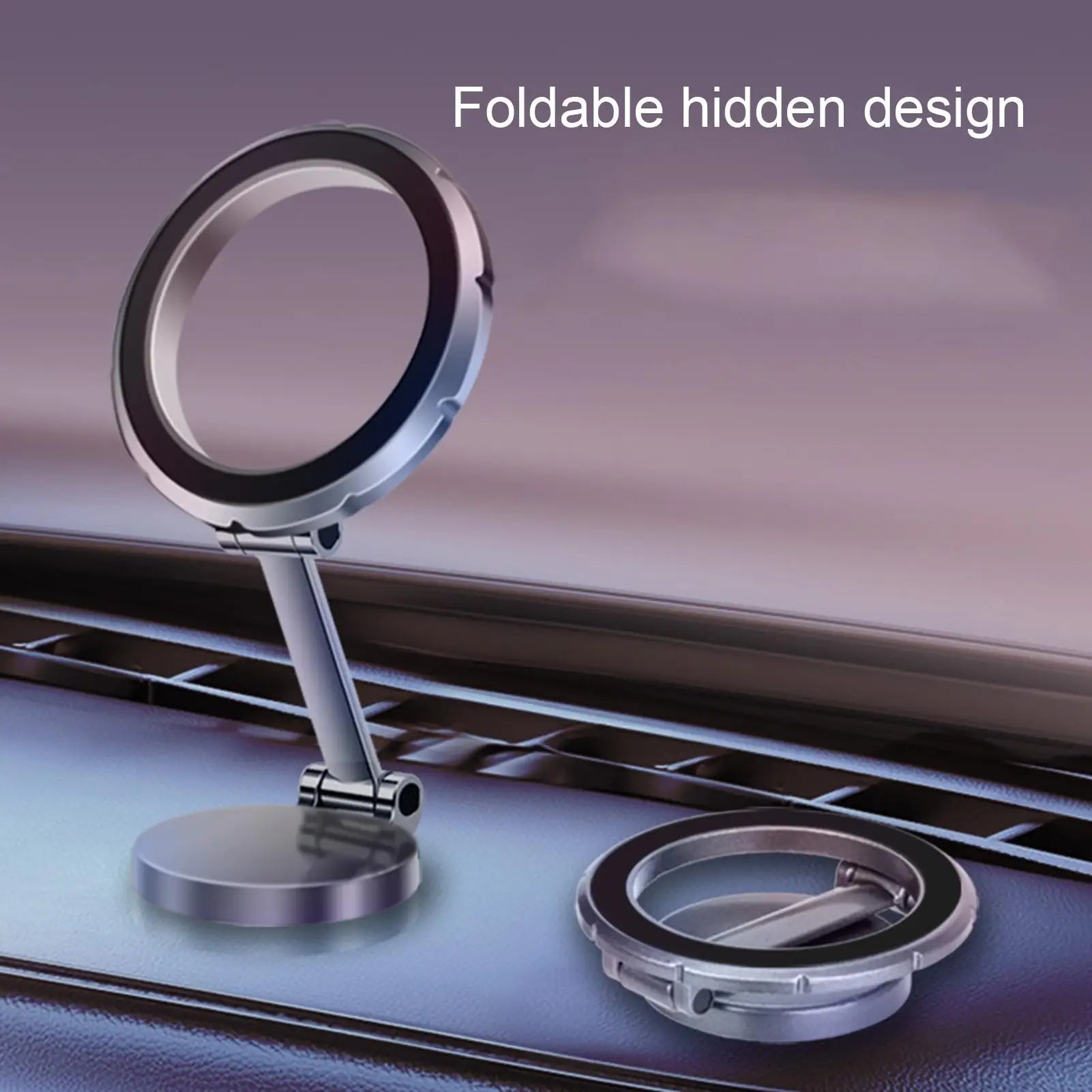 Magnetic Phone Mount 360 Rotation Magnetic Phone Mount Vehicle Navigation Holder For Car Truck SUV RV Vehicle Daily Commuting