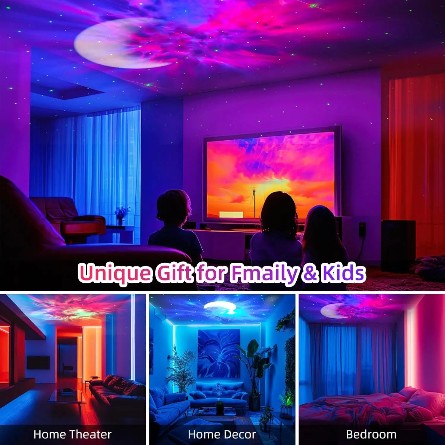 Astronaut Galaxy Projector Lamp - Star Projector Light, Bluetooth Speaker, Star and Moon Galaxy Lights for Bedroom with  remote