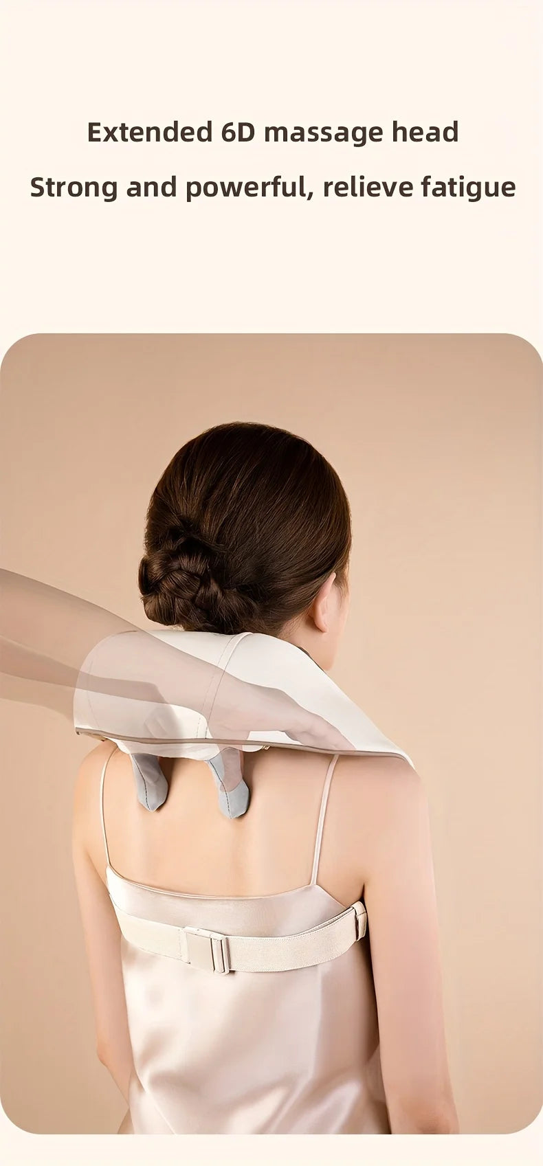 Electric Neck And Back Massager Wireless Neck And Shoulder Kneading Massage Pillow Trapezius Neck Cervical Back Massage Shawl