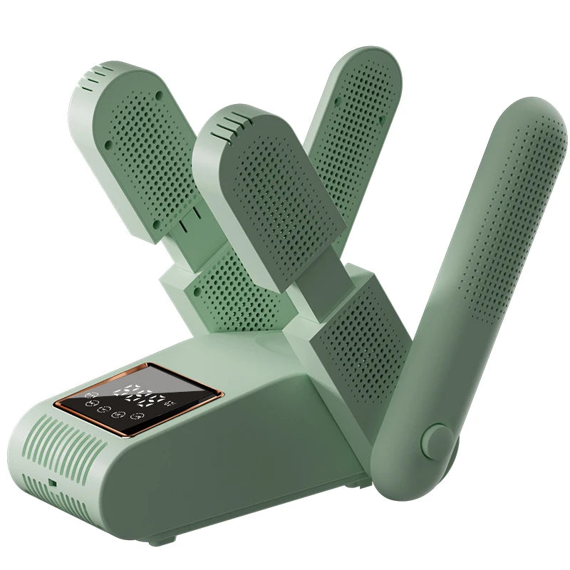 Shoe Dryer Portable Electric Shoe and Boot Dryer 180° Folding Design Smart Display for Shoes Gloves Hats Socks Ski Boots