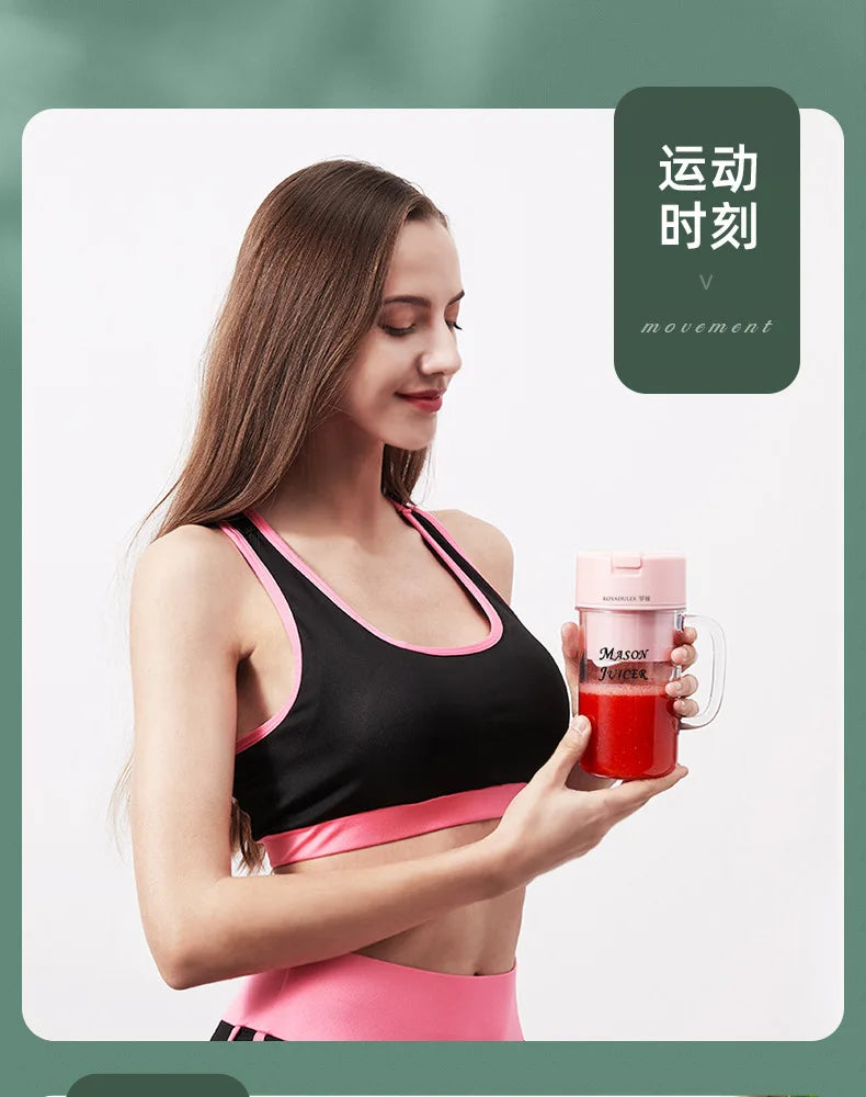 New Royalty Line Roya Mason Cup Juicer Electric Portable Stirring Crushed Smoothies Juicer New Product