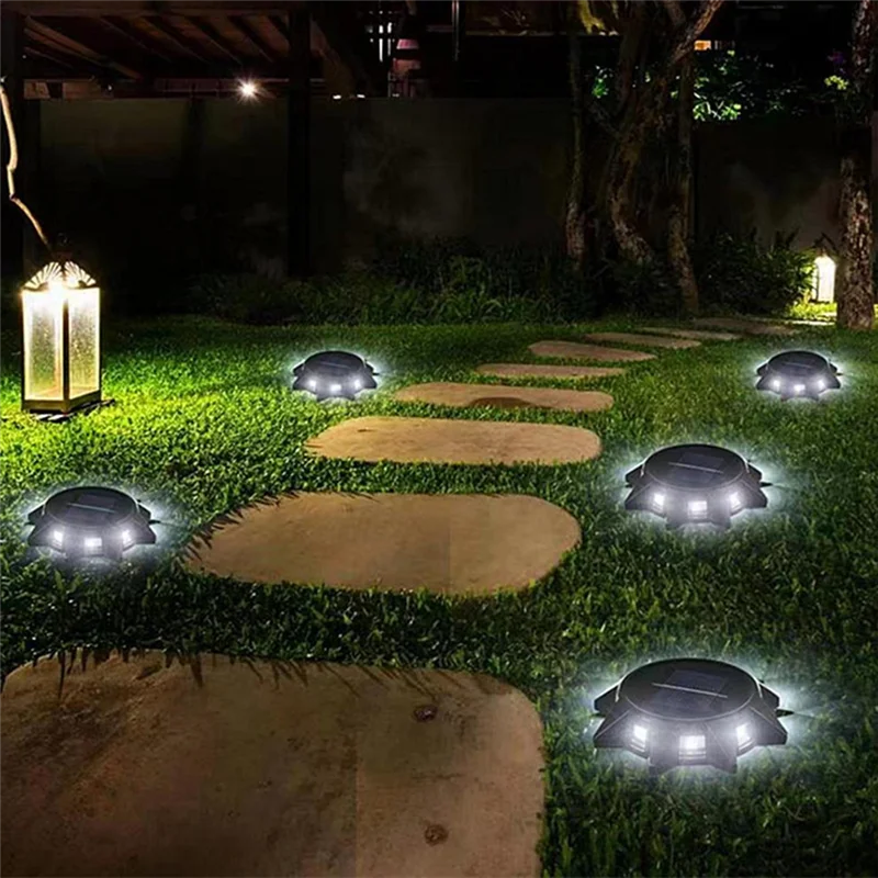 2PCS Exquisite Outdoor Underground Lamp With Automatic Lighting- Multipurpose In-Ground Solar Light - Solar Ground Light Durable